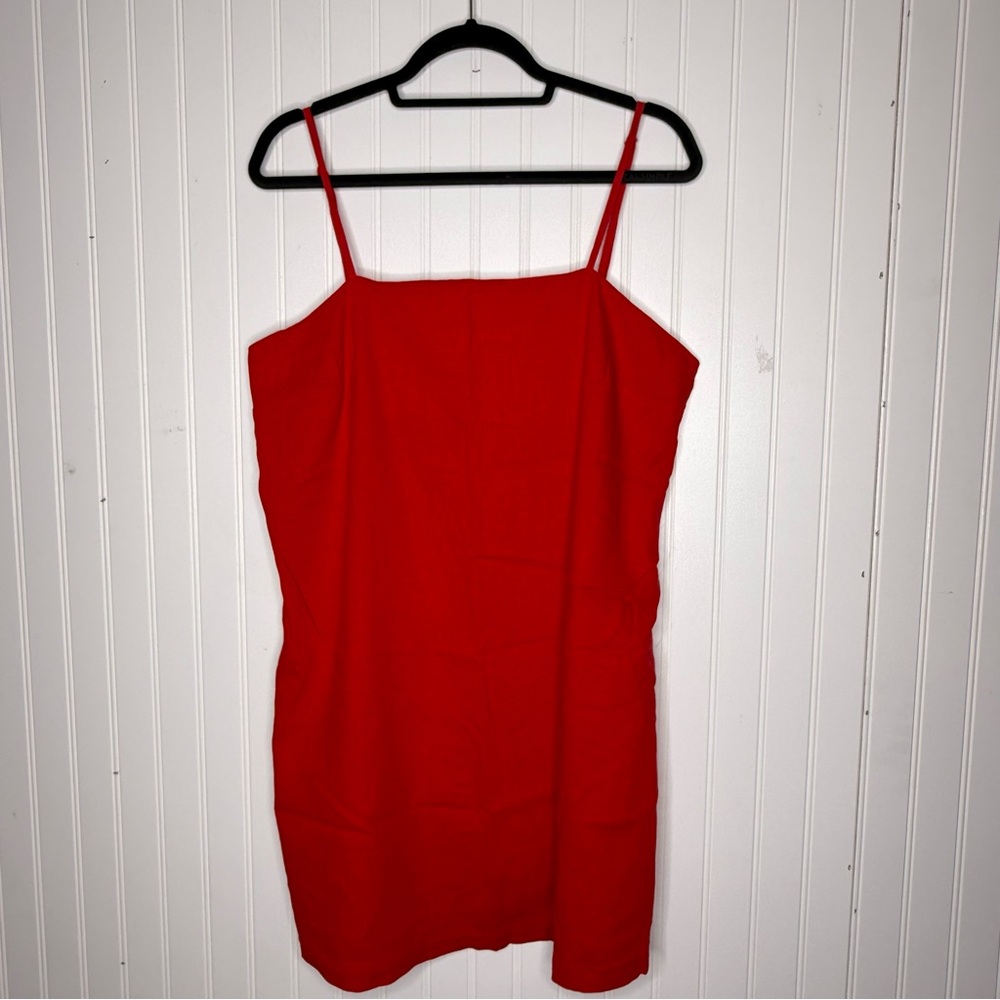 A New Day Linen Blend Mini Dress Size Large